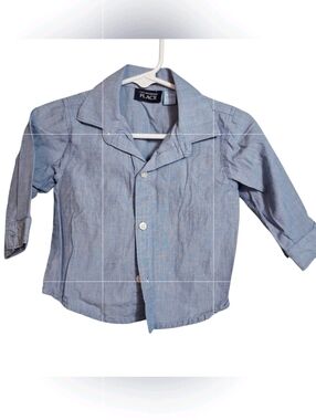 Children's Place | Baby Blue | Button Up Dress Shirt | Size 6-9M Boys